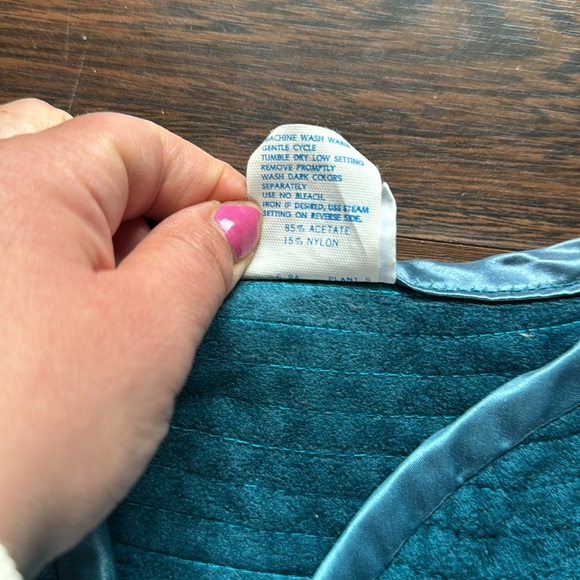 Appel Vintage 3/4 Zip Robe Teal Small - Picture 4 of 7